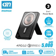 Momax IP131 3C certified (CCC)  1-Power X Pro 3 in 1  Magnetic Wireless Power Bank 5000mAh With Buil