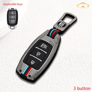 Zinc Alloy Car Remote Fob Protector Cover For Hyundai Palisade Grandeur Azera Elantra GT Kona 2018 2