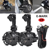 2X LED Motorcycle Fog Light Auxiliary Headlight Running Light For BMW R1200GS F800GS F700gs F650fs /