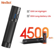 Nextool Flashlight Outdoor Strong Light Portable Flashlight 1200lm Rechargeable Mobile Power Bank To