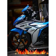 Tem Exciter 155 MXking bạc xanh HOT 2025