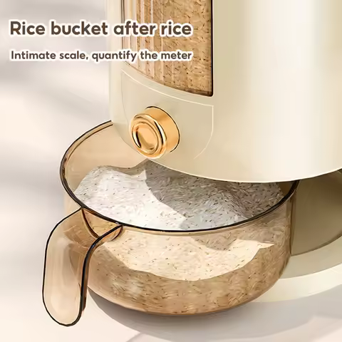 5/10KG Automatic Cereal Dispenser Storage Box Automatic Rice Dispenser Insect-Proof Large Capacity S