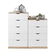 SB Design Square KONCEPT FURNITURE ชุดตู้ลิ้นชัก Pody 120 ซม. สีไม้อ่อน