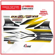 Yamaha Graphic Set/ Body Sticker / Stripe RXZ Catalyzer (Kuning Grey) 5PV-FG000-01-P2 100% HLY