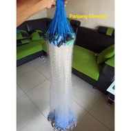 Ready-to-use fishing net 2 inches long 50 meters