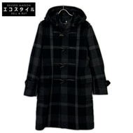 Black Label Crestbridge 51B07-207-08 灰色調 Crestbridge 格紋粗呢大衣 L 碼 [二手]