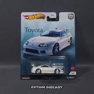 Hotwheels Premium Toyota Supra MK4 White