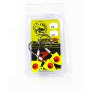 Tackle Tactics TT Big EyeZ Jig Head 3/8 oz 3/0 Chart Red EyeZ (5086)
