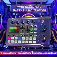 Immediately SEND Soundcard F998 Audio Mixer Broadcast Recording Karaoke Sound Card F998
