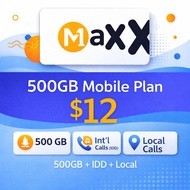 MaXX M1 500GB $12 | 30-Day Mobile Plan Top Up / Recharge
