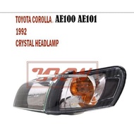 1set 4pcs Toyota Corolla EE100 AE100 AE101 Black Front Headlights Lamps Lights Head Lamp Light Front