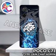 AC37/Case poco C71/ GAMING Motif poco C71/casing poco C71 Silicone poco C71