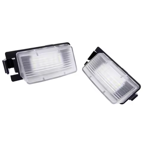 1 Pair Car LED License Plate Lights Number Plate Lamp for Nissan Tiida Livina Versa for Infiniti Nis