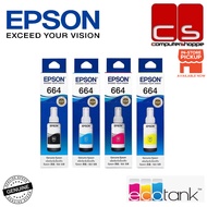Epson T664 Genuine Ink Bottle - Black/Cyan/Magenta/Yellow