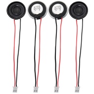 Magnetic Loudspeaker 4PCS 28mm/1.10Inch 8Ohm 2W Round Metal Shell Internal Magnetic Speakers with Wi