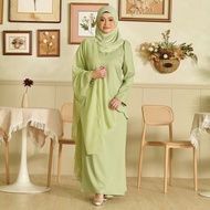 (S-2XL) SAGE GREEN - BAJU KURUNG EMBUN ADULT