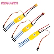 SINOVISTA ESC Brushless Motor, RC Parts 30A/40A Speed Controller, Replacement Helicopter Boat Banana
