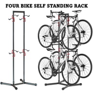 Four Bike Free Standing Rack Stand / 4 Bike Free Standing Bicycle Rack Stand Hanger Holder