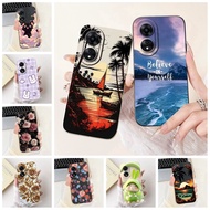 Oppo A78 5G Case Silicone Cute Cat Fashion Butterfly Love Painted Phone Case Oppo CPH2483 CPH2495