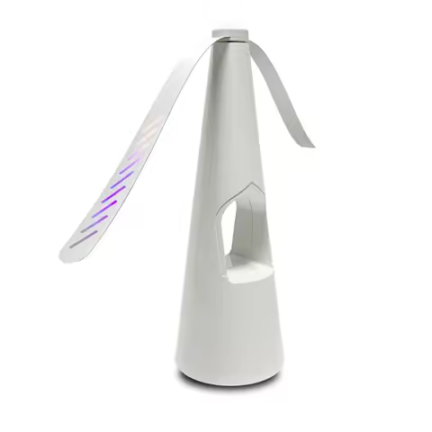 Chemical-Free Table Top Bug Repellent/Deterrent Hanging Fan with Hook + 2 Blades Fly Repellent Fan f