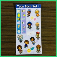 ☩ Toca Life Toca Boca Laminated Sticker Sheets
