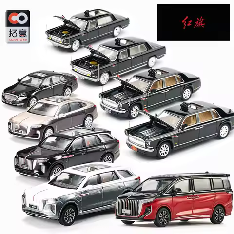 XCarToys 1/64 Hongqi H7 and H9 and E-HS9 and H5 and HQ9 Car Alloy Motor Vehicle Diecast Metal Model