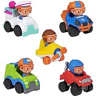 Blippi Mini Mobiles, 5 Pack Mini Vehicles - Features Character Toy Figure In Each Vehicle: Mobile/Car, Monster Truck, Re