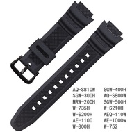 Silicone Replacement Watch Strap for Casio Watch W218H/W-S210 AQ-S810W AQ-S800W AE-1000W AE-1300 AE-