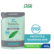 Shokubutsu Natural Protection Body Wash Refill Refresh & Go 800g