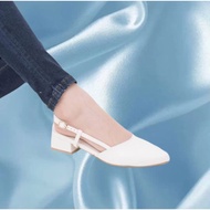 DOLL SHOES 2INCHES HEELS KOREAN STYLE WITH STRAP ANKLE POINTED SHOES OFFICE ATTIRE