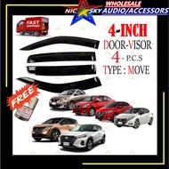 NISSAN kereta Pelindung matahari Best-Quality Air-PressWindow sun visor kereta(have 3M adhesive tape