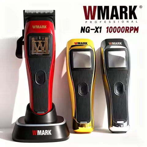 Professional WMARK Hair clipper NG-X1 Hair Clipper 10000RPM Replaceable Shell Rechargeable Base Hair