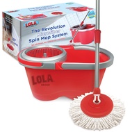 The Revolution Microfiber Spin Mop System | Hardwood, Tile, Marble, and Laminate Floor Cleaner | Wet