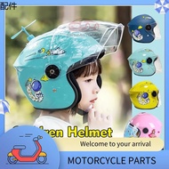 Akses motor ☝Helmet Budak Kids Helmet Motorcycle Children Security Motorcycle Helmets Half Face Cartoon Helmet Topi Keledar 儿童头盔✱