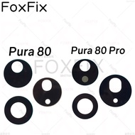 Back Camera Glass Lens For Huawei Pura 80 Pura80 Pro 5G HED-LX9 LMR-LX9 Rear Camera Cover Replacemen