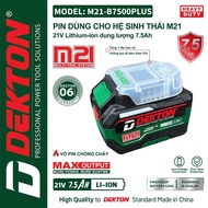 Máy bắn bulong 680nm Pin 21V Dekton M21-IW680PROMAX AVT Gen4 Brushless thiết kế búa âm giảm chấn chí