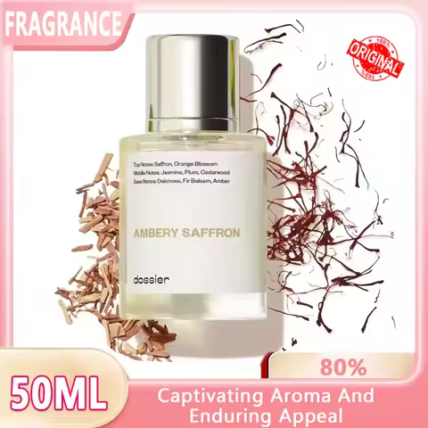 Dossier - Ambery Saffron 1.7 Fl Oz (50ml) - Eau De Parfum - Inspired by B.accarat R.ouge 540 - Vegan
