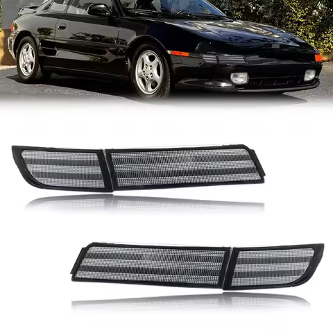 2Pcs Front Bumper DRL Parking Light Side Marker Light Turn Signal Light For 1991-1995 TOYOTA MR2/MR-
