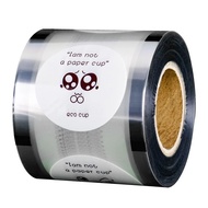 Milk tea plastic cup sealing film 90/95 caliber soy milk packing cup sealing film sealing cup film