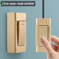 QINSHOP Surface Mount Switch Household 1 Gang 2 Way Bedroom Bedside Lamp Button On/ Control Bedside Switch