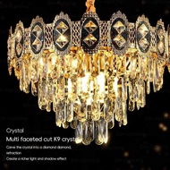 Gold Chandelier Ceiling Light Pendant Light Lampu Gantung Kristal Lampu Siling Candelier Lampu Syili