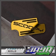 EMBLEM AKRILIK COVER MINYAK REM MOTOR SCOOPY Variasi Cover Tutup Minyak Rem