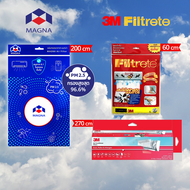 แผ่นกรองอากาศ กรองฝุ่น PM 2.5 แมกน่า ฟอกอากาศ ไส้กรองอากาศ / MAGNA 3เอ็ม ฟิลทรีตท์ เฮปปา 3M Filtrete