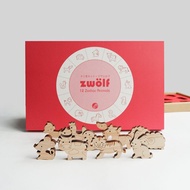 【Mastro Geppetto】 原木動物積木-十二生肖紀念版