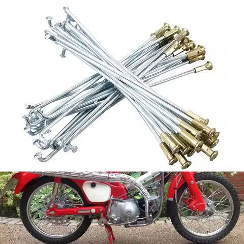 165mm 36pcs Front Rear Motorcycle Spokes Nipples Set for Honda CT90 CT 90 Trail 90 Trail90 1966-1979