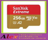SanDisk Extreme Micro SDXC MicroSD 256G 256GB U3 A2記憶卡
