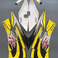 SATRIA R 2002 BLACK YELLOW STICKER STRIPING