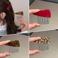 Triangle Acetic Acid Insert Hair Comb Side Broken Hair Organizer Bun Fixing Hair Comb For Women