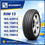Sunny Tire 155/70R13, 165/80R13, 175/70R13, 185/70R13, 165/65R13 Tubeless Free Tire Valve DOT 2026
