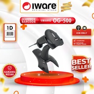 Iware OG-500 1D Auto-Sensing Laser Barcode Scanner | 500OG | 500GN USB Autoscan